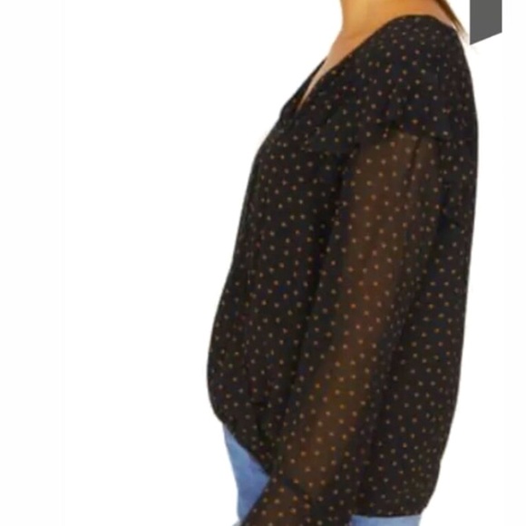 Sanctuary black polka dot blouse - Picture 3 of 6